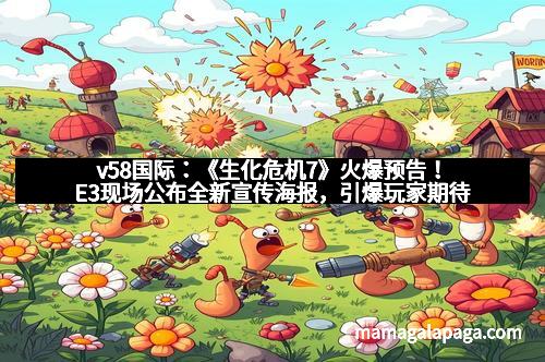 v58国际：《生化危机7》火爆预告！E3现场公布全新宣传海报，引爆玩家期待
